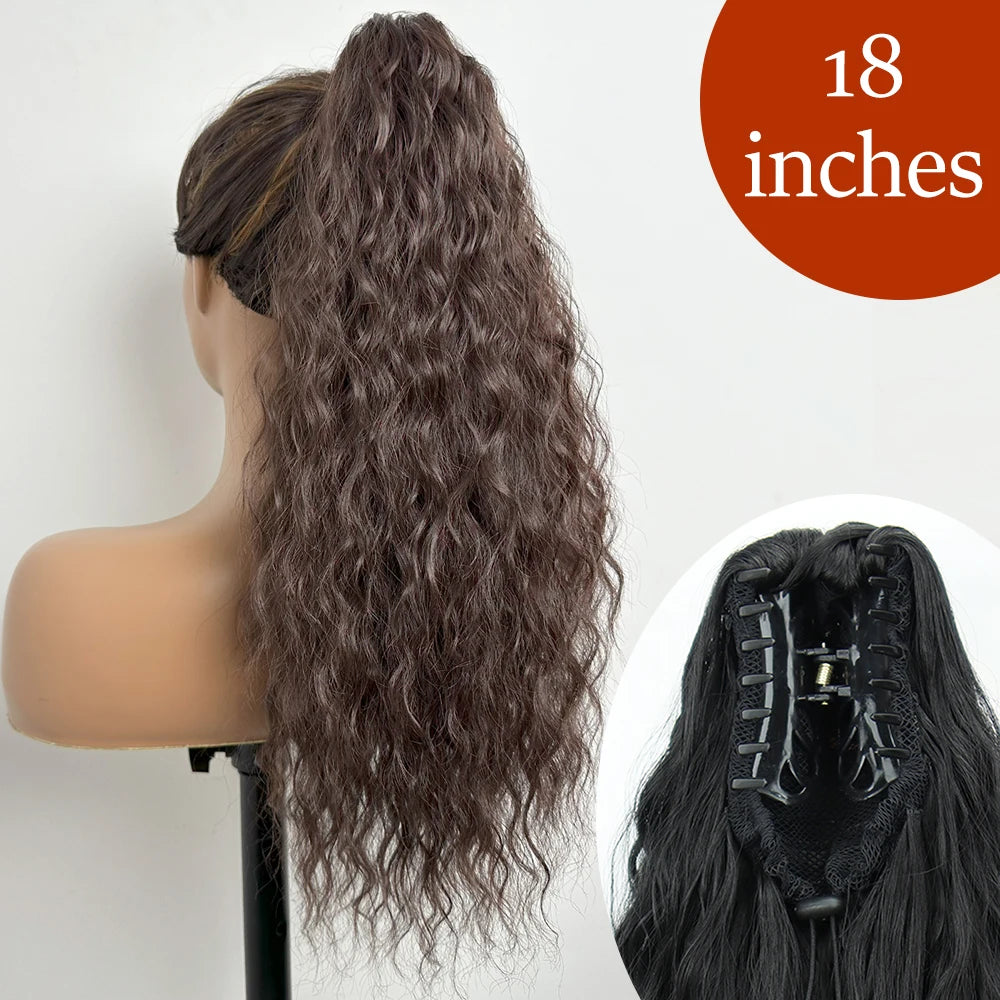 Women's Ponytail Extension 24 Inch Straight Synthetic Heat Resistant 87