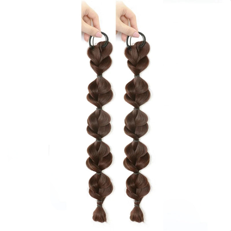 Women's Ponytail Extension Brown High-Temperature Fiber 40cm 0