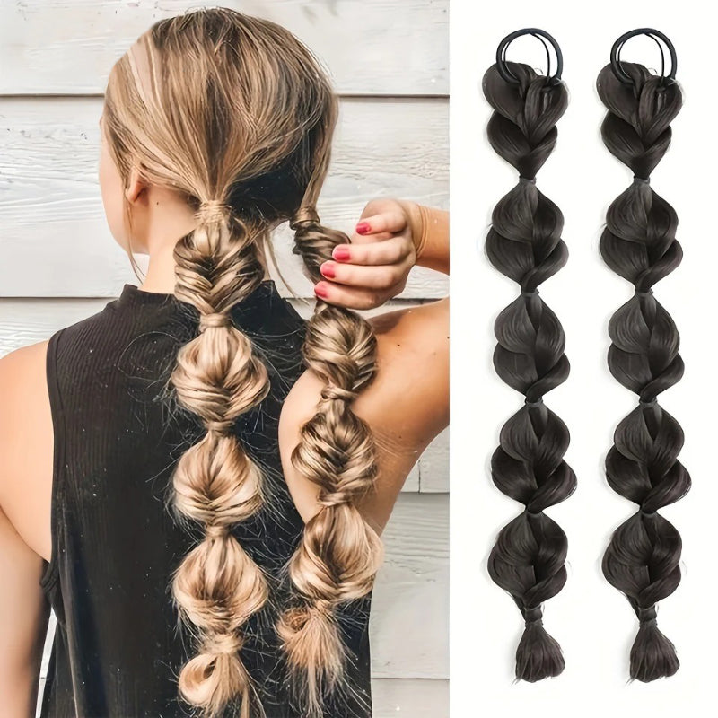 Women's Ponytail Extension Brown High-Temperature Fiber 40cm 1