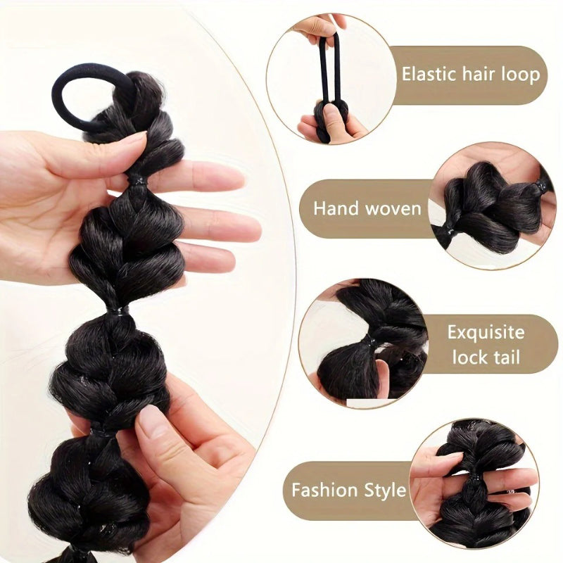 Women's Ponytail Extension Brown High-Temperature Fiber 40cm 3
