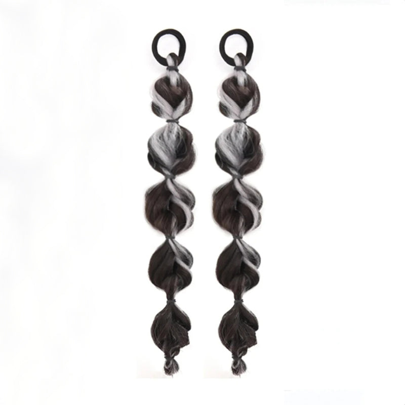 Women's Ponytail Extension Brown High-Temperature Fiber 40cm 7
