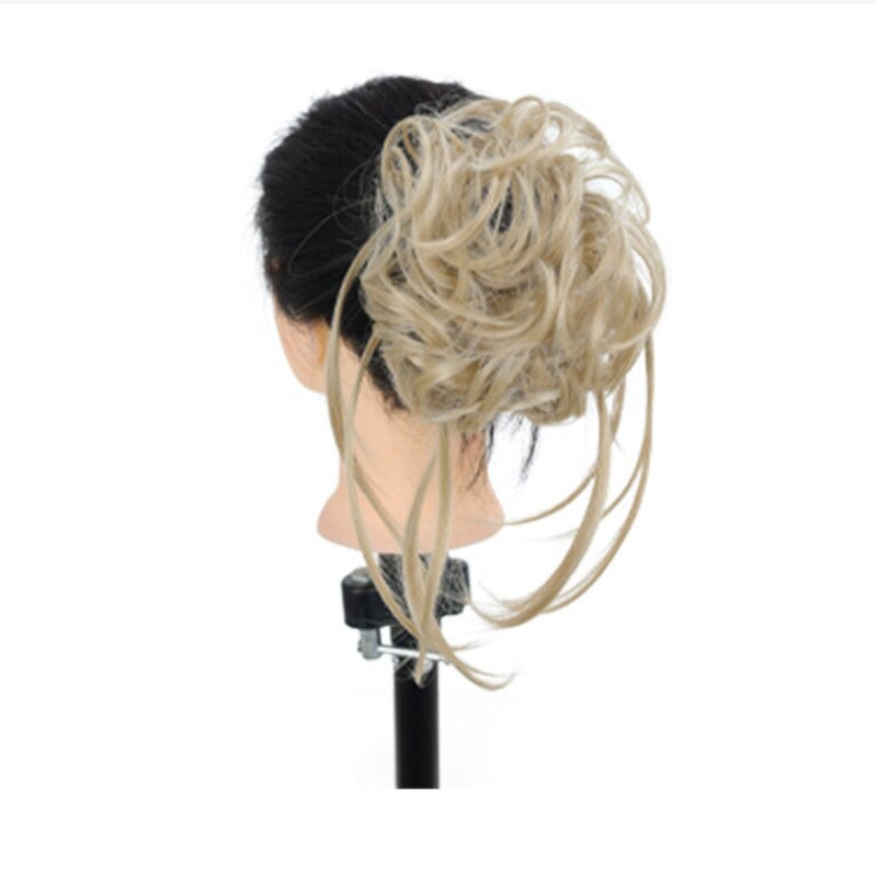 Women's Ponytail Extension Brown High-Temperature Fiber Messy Curly Hair 10