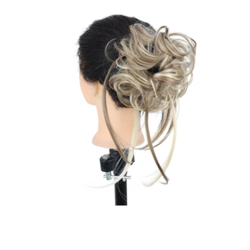 Women's Ponytail Extension Brown High-Temperature Fiber Messy Curly Hair 5