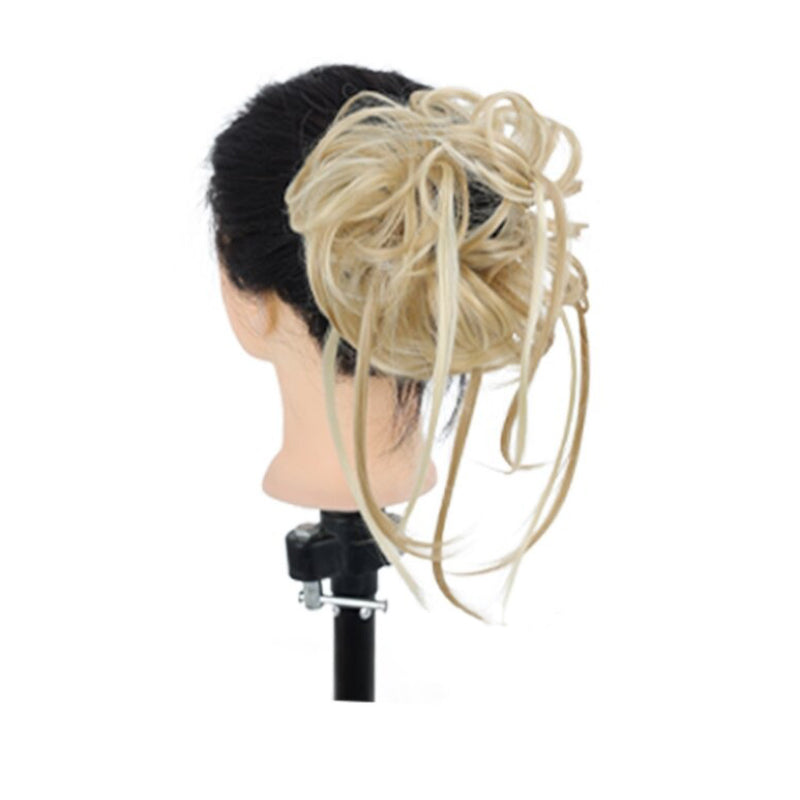 Women's Ponytail Extension Brown High-Temperature Fiber Messy Curly Hair 6