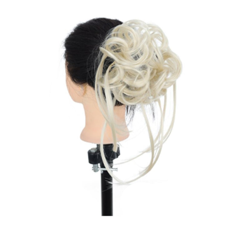 Women's Ponytail Extension Brown High-Temperature Fiber Messy Curly Hair 8