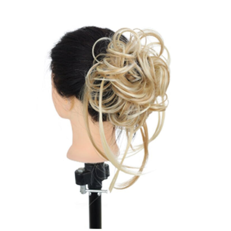 Women's Ponytail Extension Brown High-Temperature Fiber Messy Curly Hair 9