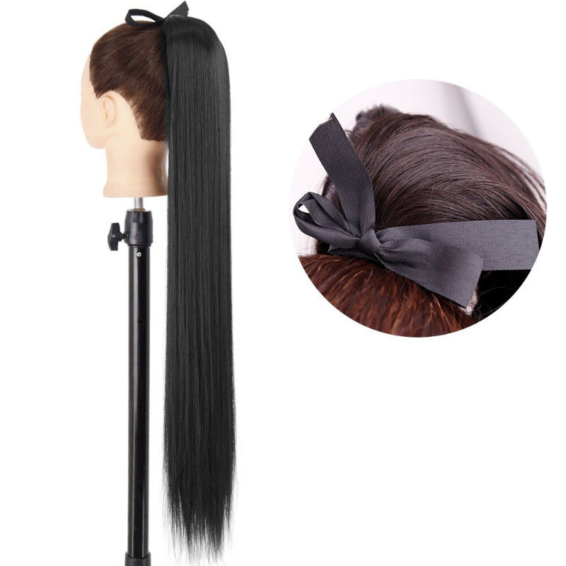 Women's Ponytail Extension Long Straight High-Temperature Fiber 0