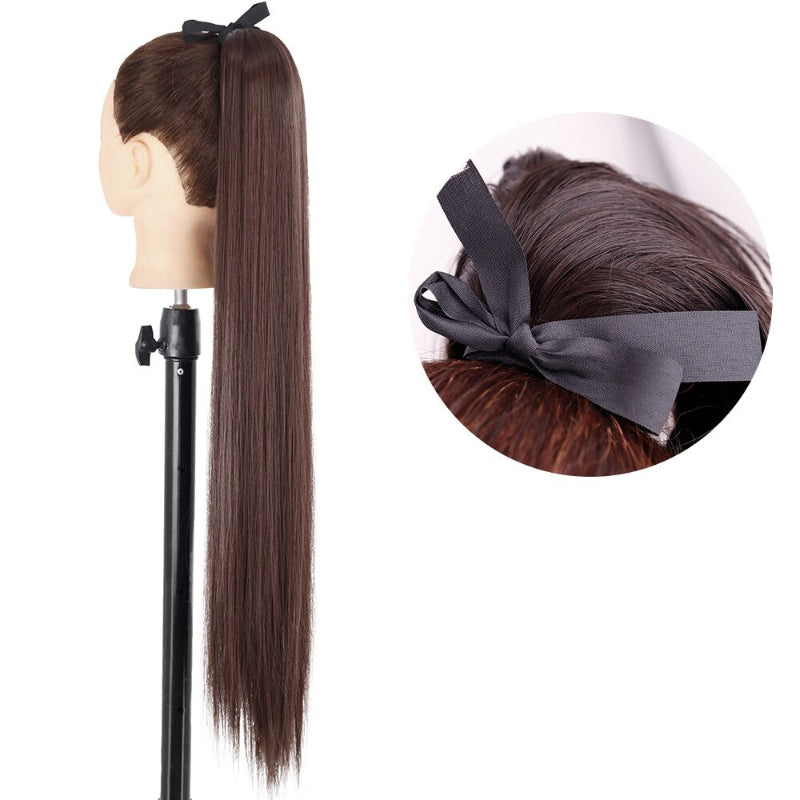 Women's Ponytail Extension Long Straight High-Temperature Fiber 8