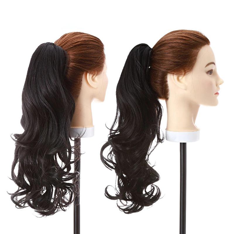 Women's Ponytail Extension Long Wavy Clip-In 18 Inch High-Temperature Fiber 17