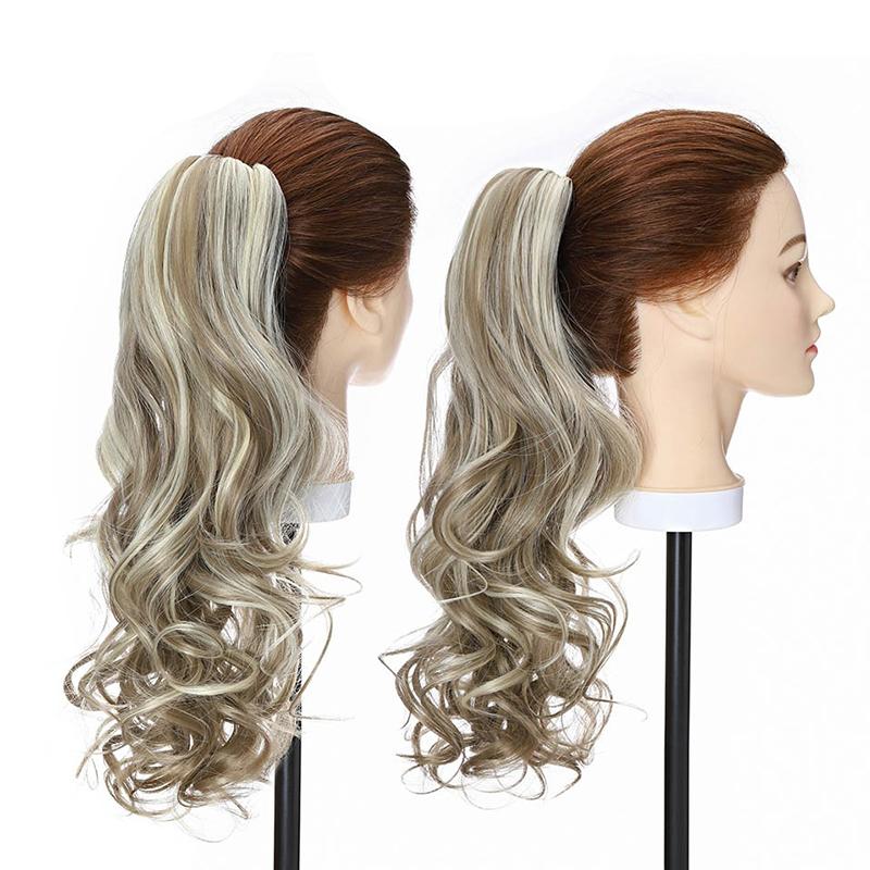 Women's Ponytail Extension Long Wavy Clip-In 18 Inch High-Temperature Fiber 23