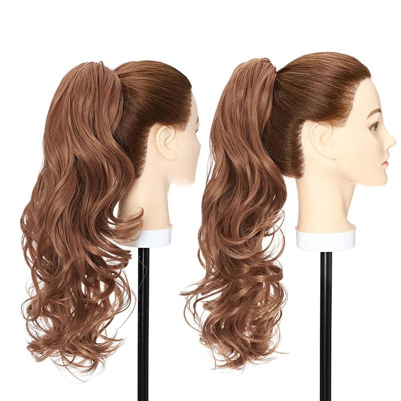 Women's Ponytail Extension Long Wavy Clip-In 18 Inch High-Temperature Fiber 26