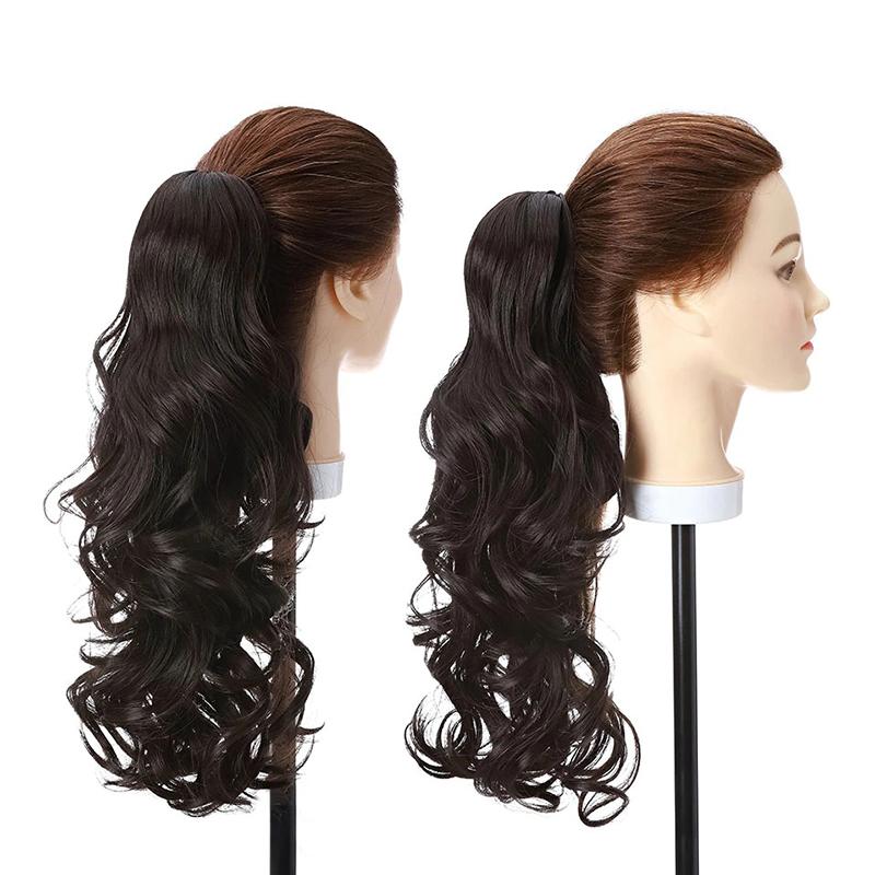Women's Ponytail Extension Long Wavy Clip-In 18 Inch High-Temperature Fiber 6