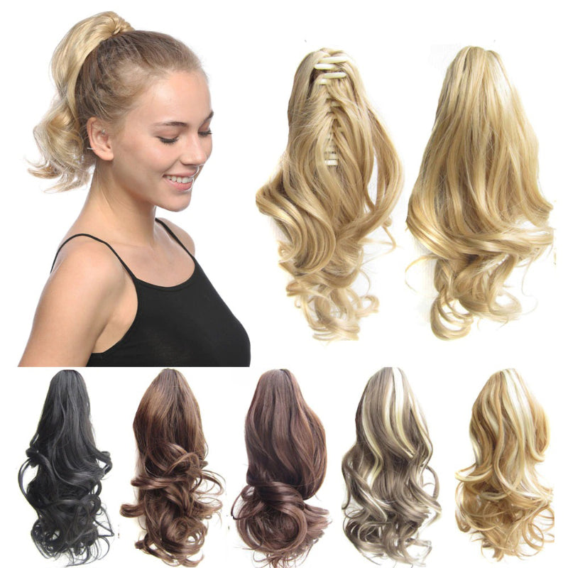 Women's Ponytail Extensions Short Curly High-Temperature Fiber 5