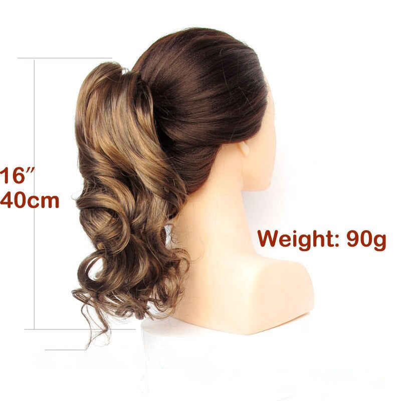 Women's Ponytail Extensions Short Curly High-Temperature Fiber 6