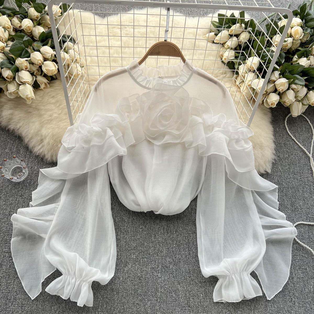Elegant Ruffled Knit Sweater for Women 5