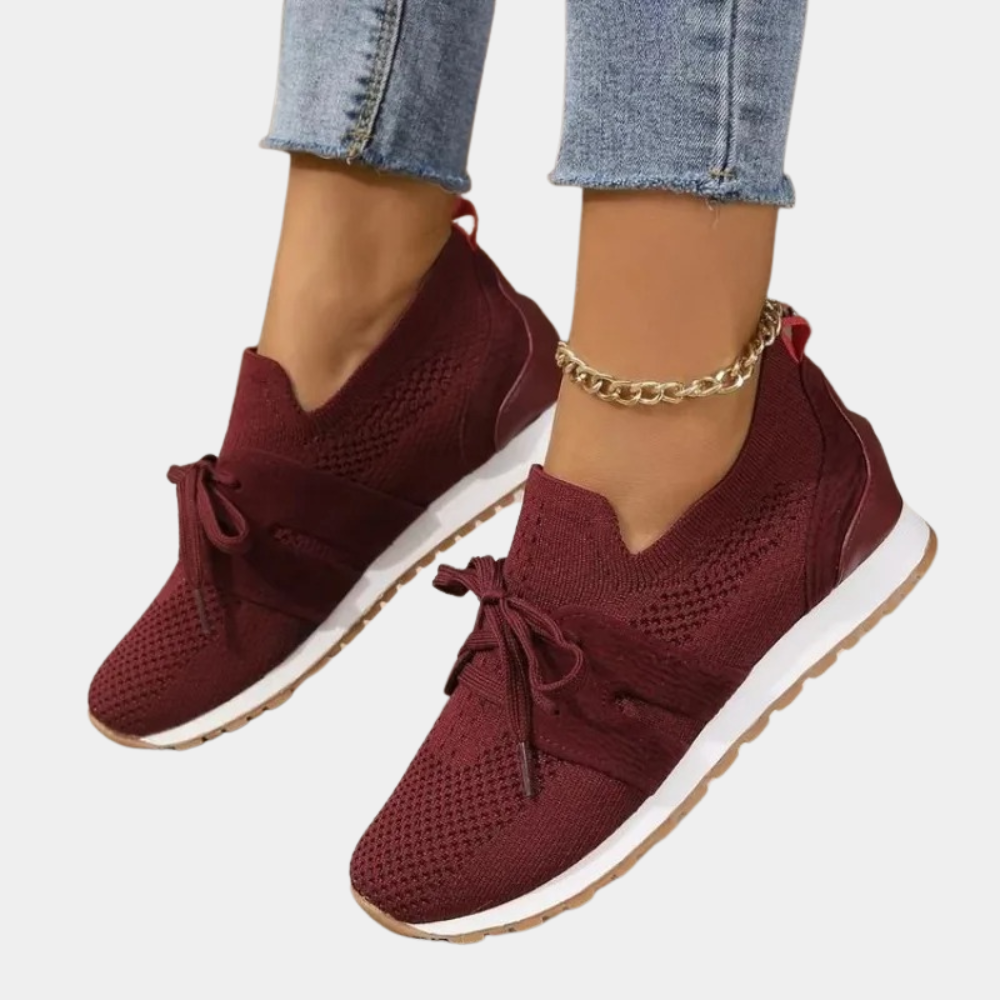 Women's Slip-On Sneakers with Breathable Knit Upper and Rubber Sole for Casual Everyday Wear 2