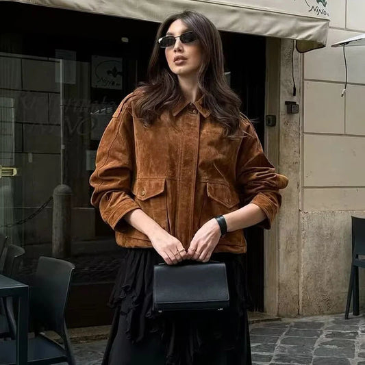 Women's Bomber Jacket Black Structured Casual Fabric - 2