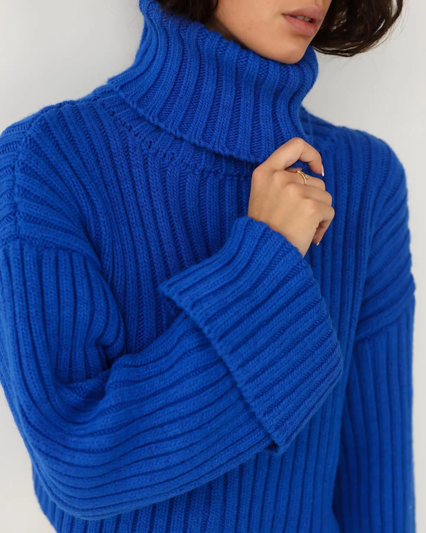 Womens Stylish Winter Long Sleeve Pullover Sweater 3