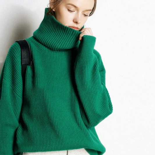 Womens Cozy Turtleneck Sweater for Winter 2