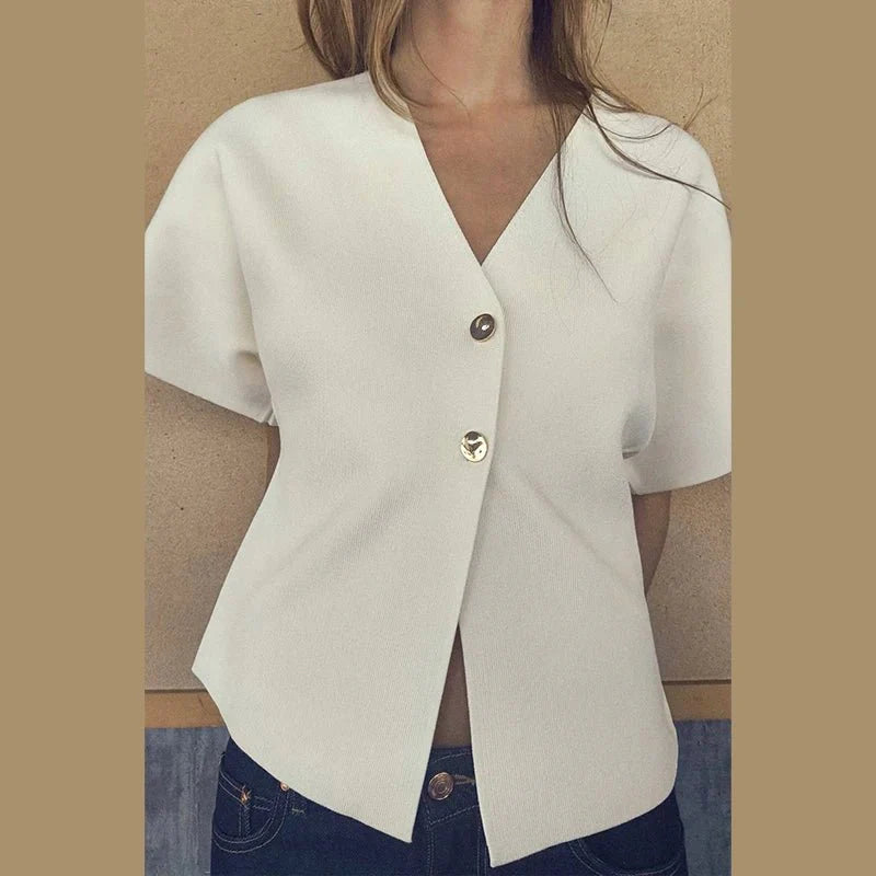 Variant image for Women's Blouse White Size M Lightweight Cotton-5