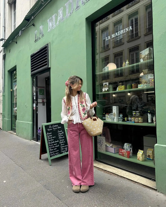 Women's Vest Floral Print Size M Lightweight-2