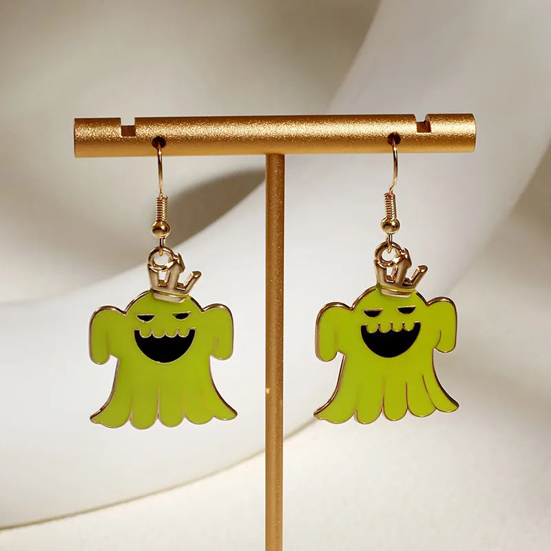 Women's Ghost Pendant Necklace and Earring Set Zinc Alloy 10