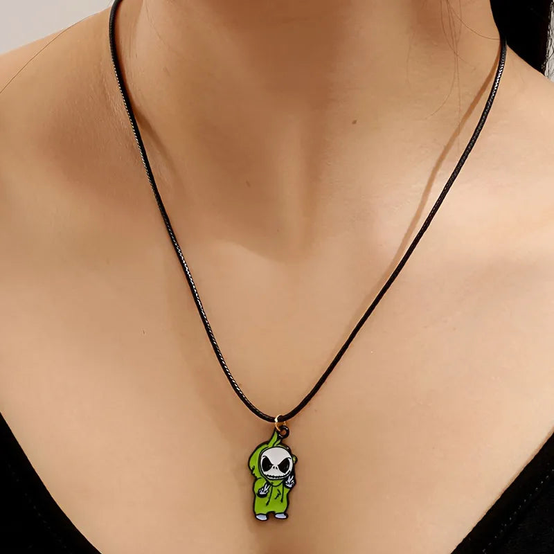 Women's Skull Earrings Set Black Alloy Halloween Jewelry 8