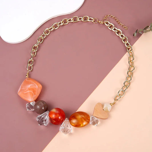 Women's Pendant Necklace Geometric Acrylic Fashion Jewelry 2