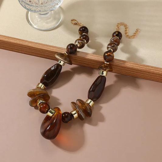 Unisex Geometric Necklace Cold Style Acrylic 2