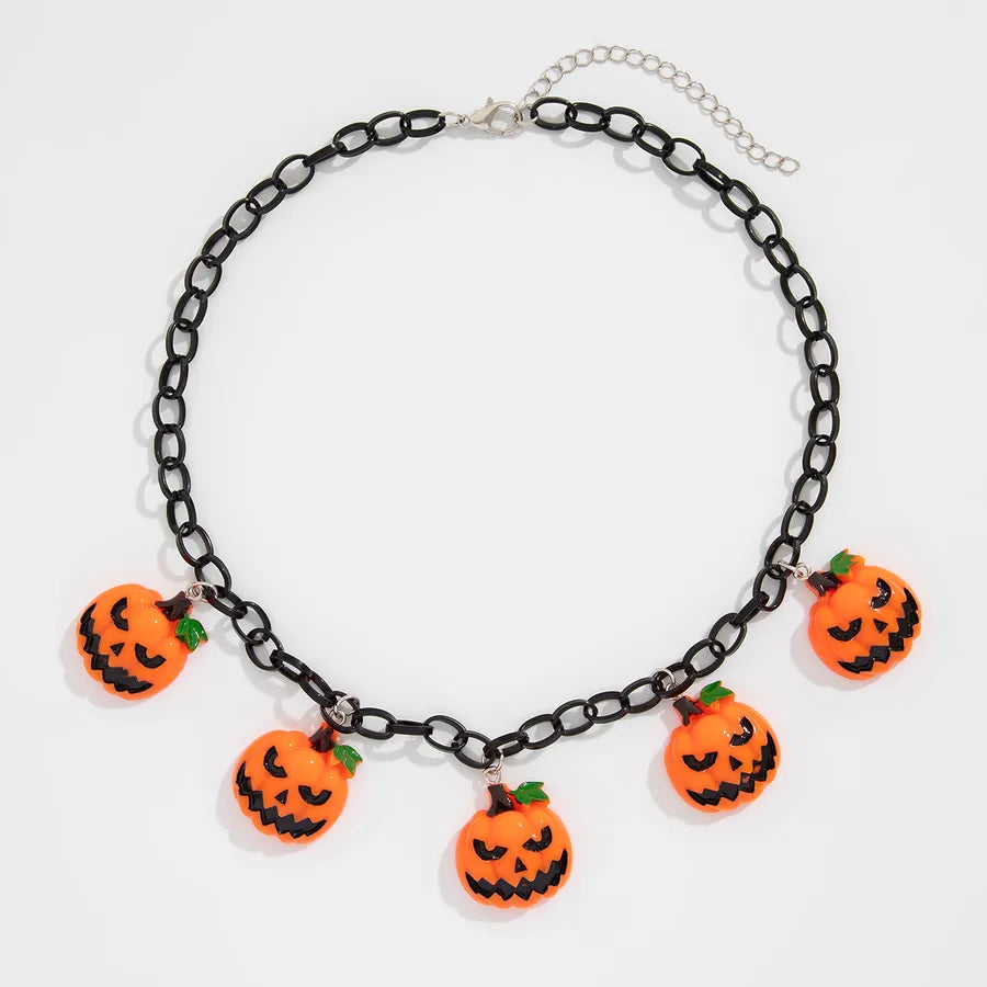 Men's Necklace Pumpkin Head U-Shape Plastic Iron Hip-Hop Style 4