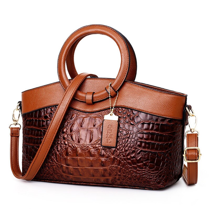 Women's Handbag Black One Size Faux Leather Vintage Design-1
