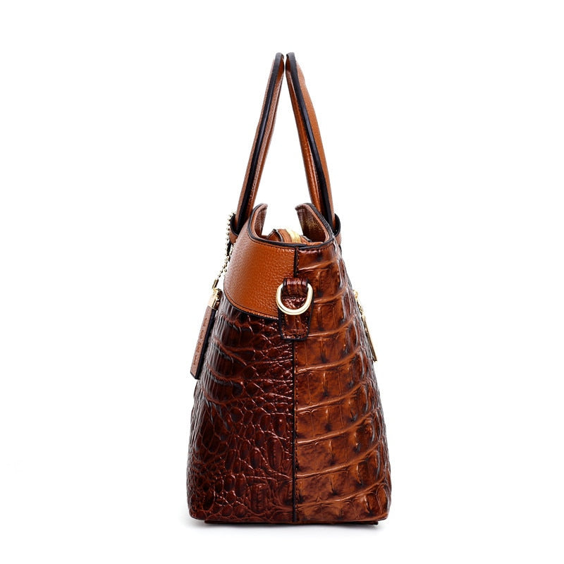 Women's Handbag Black One Size Faux Leather Vintage Design-4