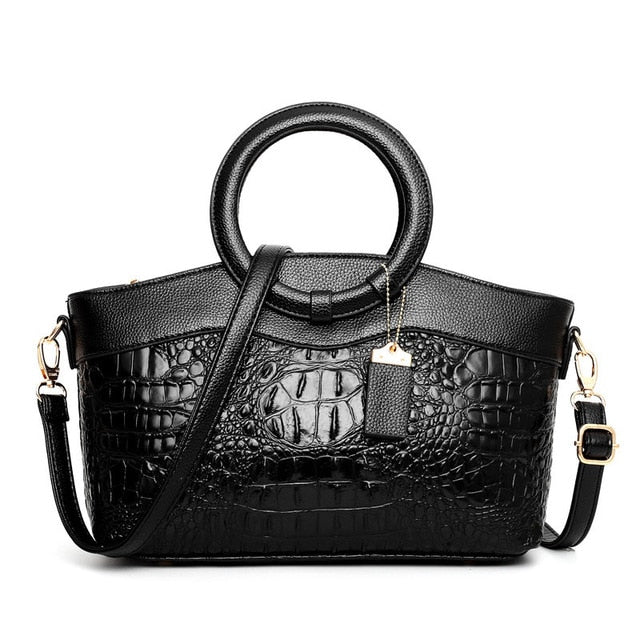 Variant image for Women's Handbag Black One Size Faux Leather Vintage Design-3