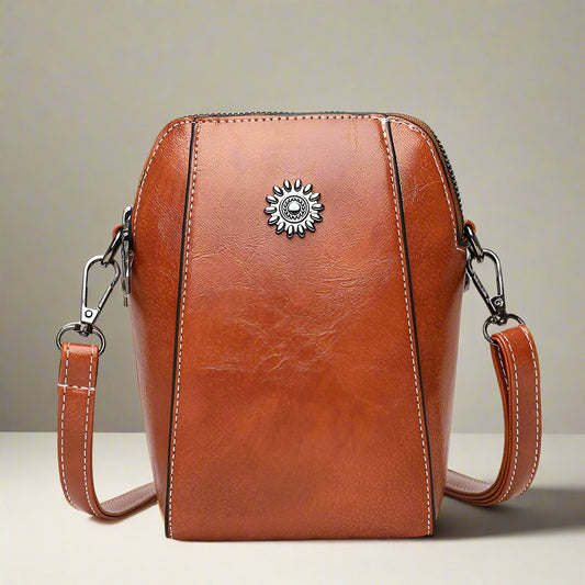 Women's Mini Shoulder Bag Black One Size Vegan Leather-1