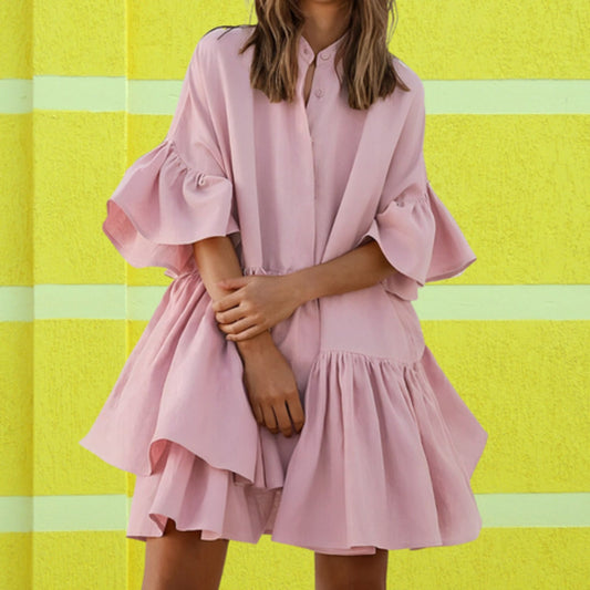 Women's Flowy White Dress Sustainable Fabric Maxi Dress 2