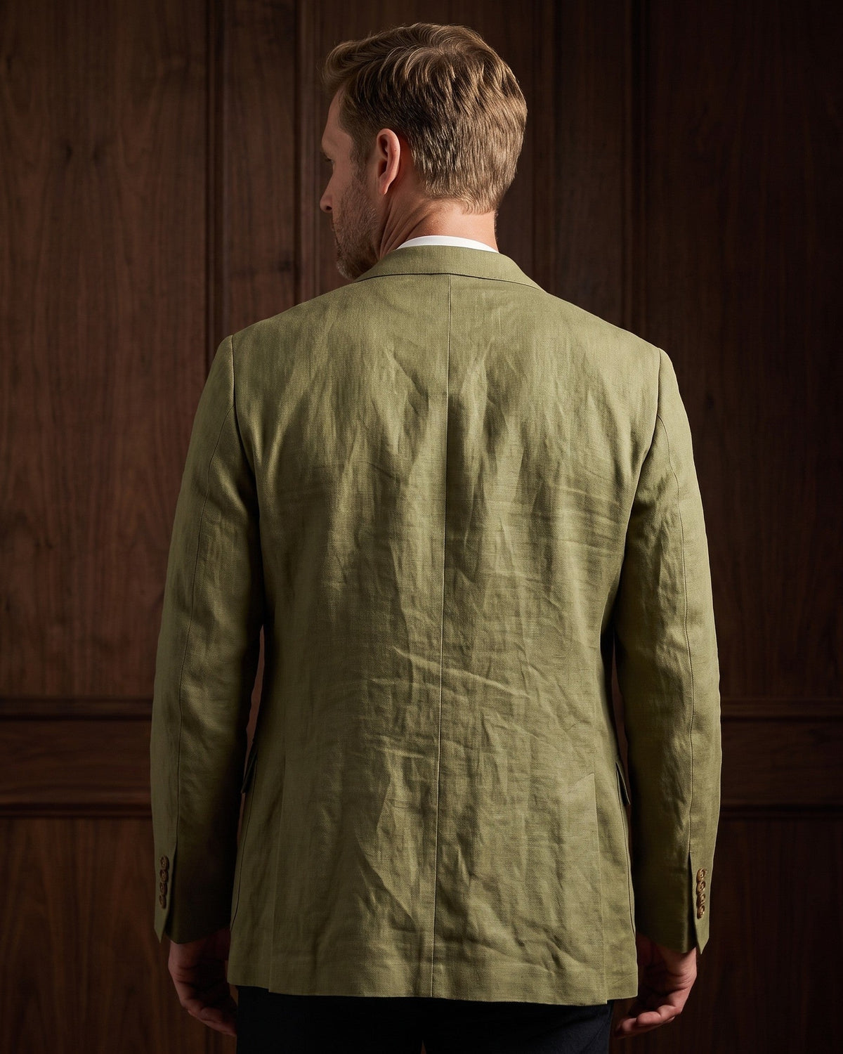 Men's Relaxed Single-Button Blazer – product view | Hensley London