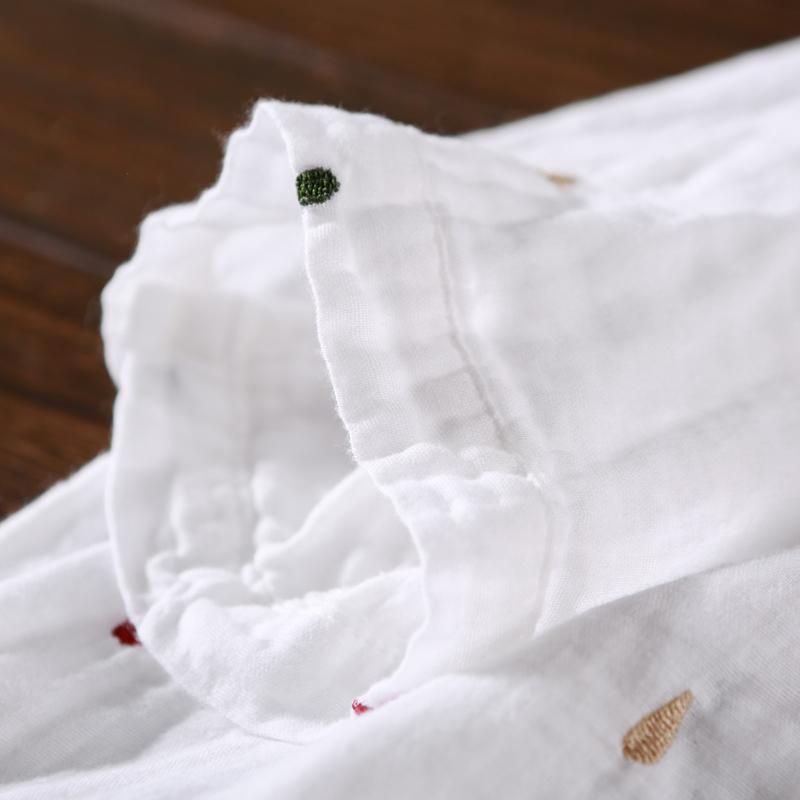Wina Summer Dress | White Cotton Linen, Half Sleeve Sundress for Women - Image 5