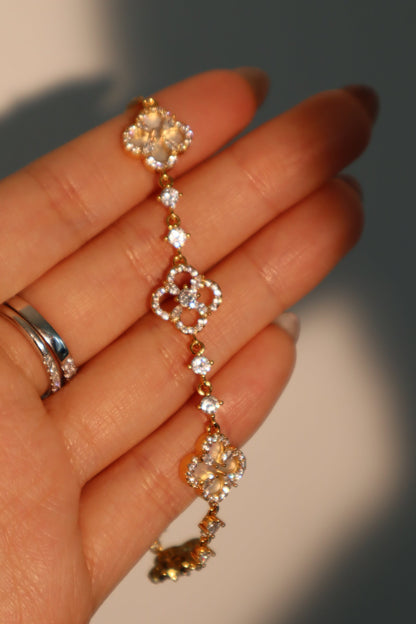 Men's Bracelet Gold Plated Leaf Shell Pearls - 2