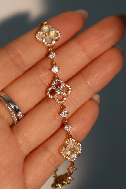 Men's Bracelet Gold Plated Leaf Shell Pearls - 5