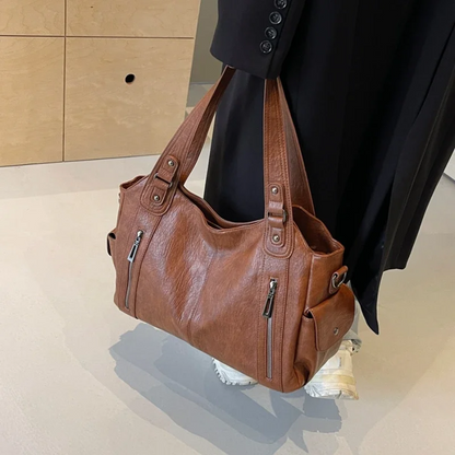 Women's Shoulder Bag Black Medium Faux Leather-2