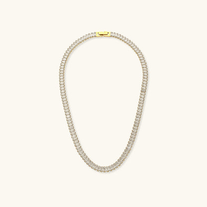 18K Gold Plated Zora Diamond Necklace with AAAAA Simulants – Hypoallergenic and Water Resistant 0
