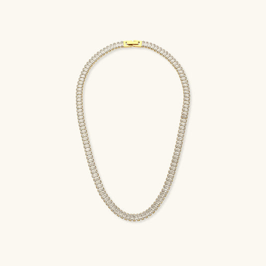 18K Gold Plated Zora Diamond Necklace with AAAAA Simulants – Hypoallergenic and Water Resistant 0
