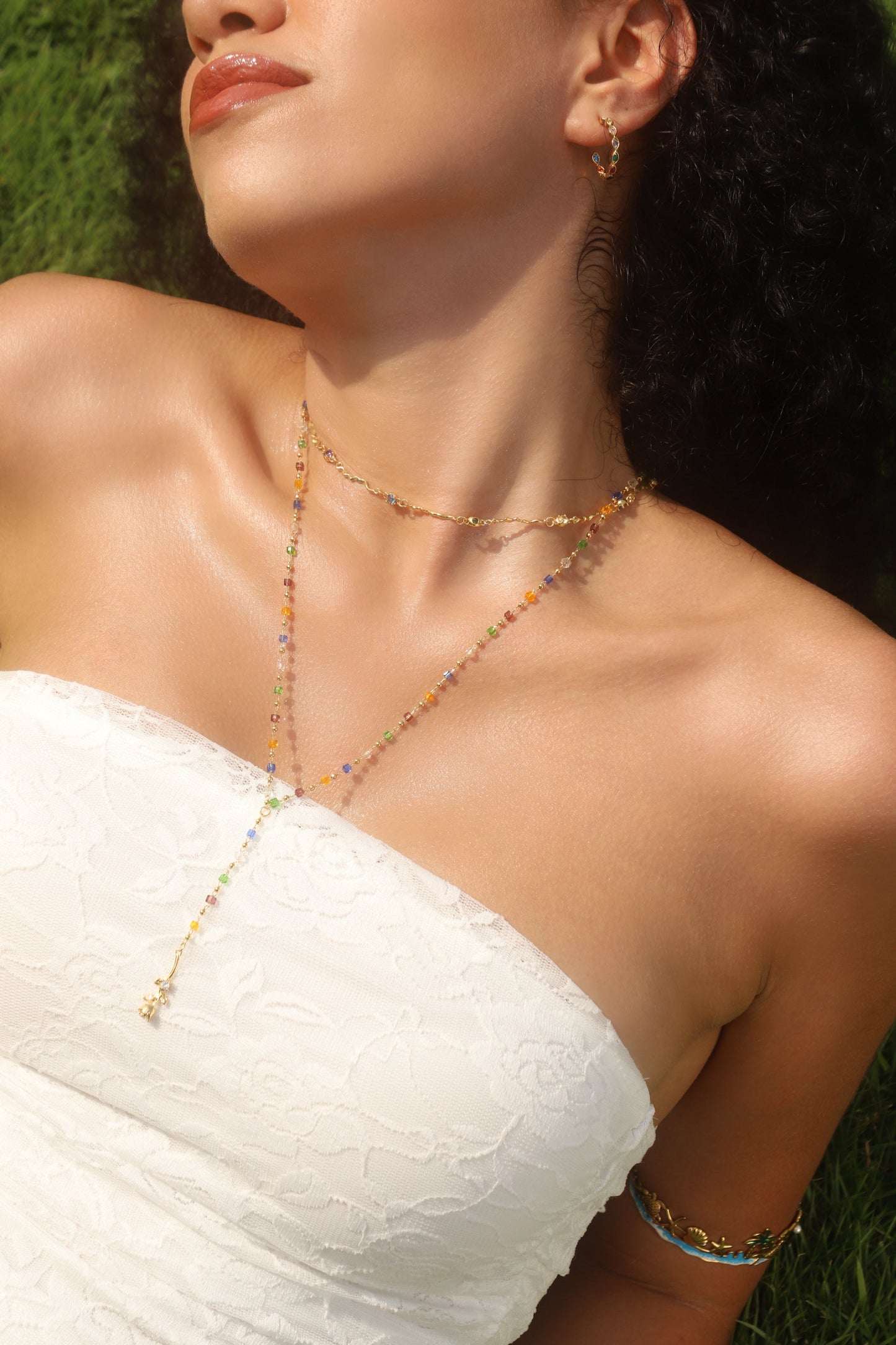 Unisex Bracelet Gold Stainless Steel Coconut Tree Ocean - 4