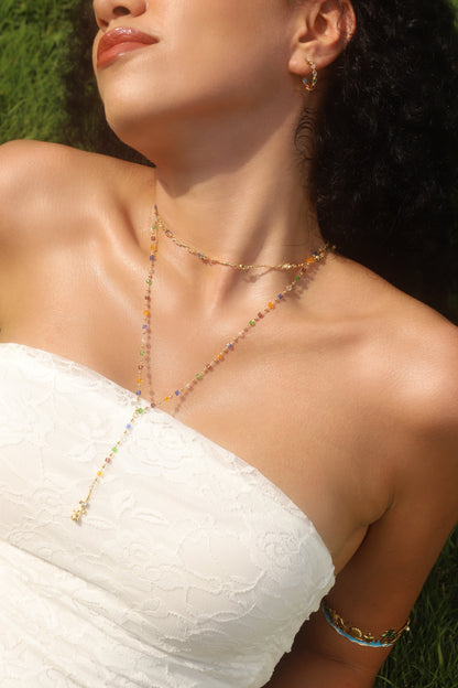 Unisex Bracelet Gold Stainless Steel Coconut Tree Ocean - 4