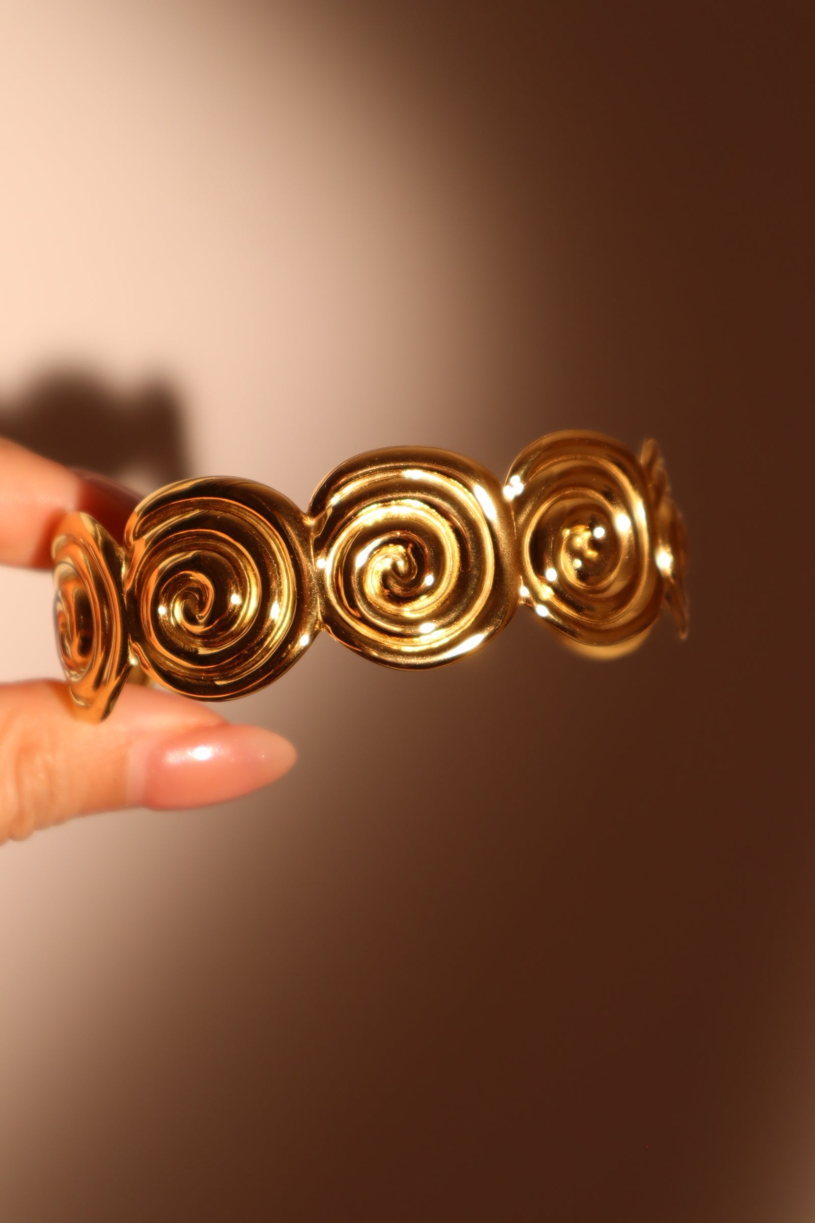 Unisex Bracelet Gold Stainless Steel Multi Conch - 3