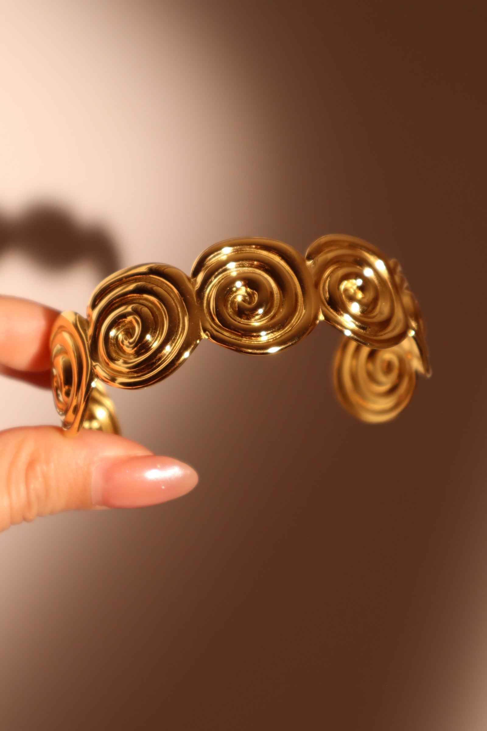 Unisex Bracelet Gold Stainless Steel Multi Conch - 4