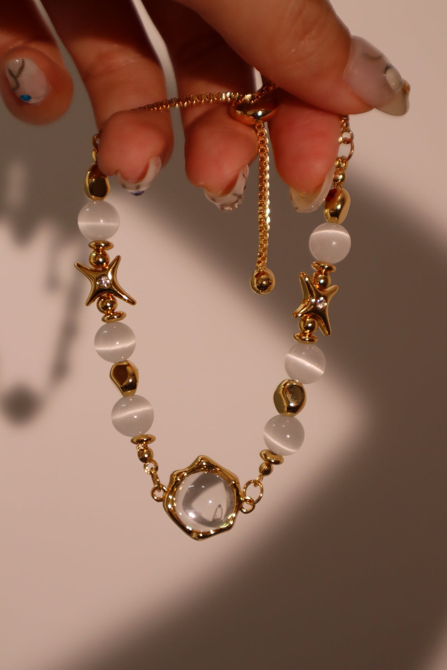 Women's Bracelet White Zirconia 18K Gold Plated - 1