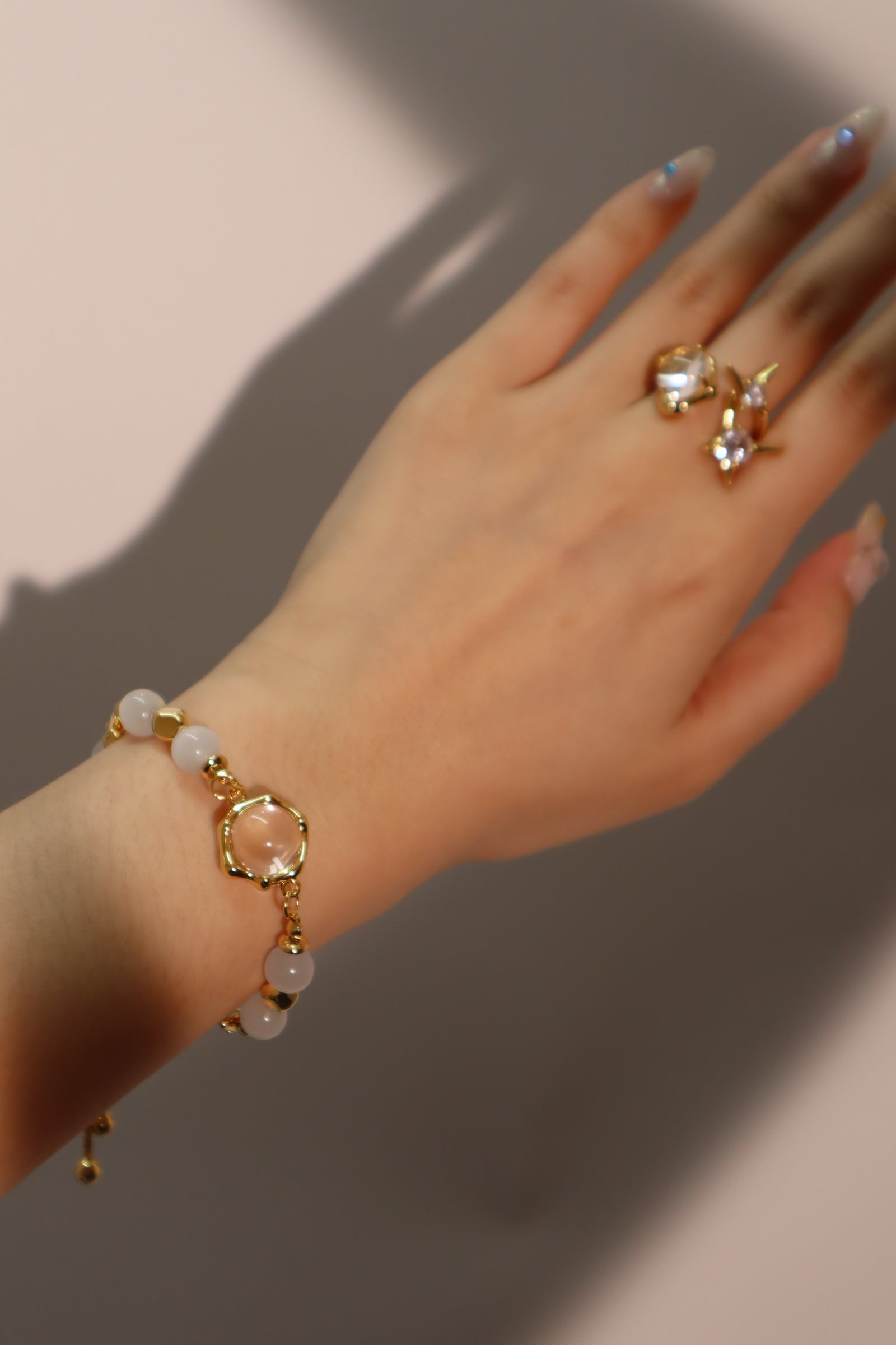 Women's Bracelet White Zirconia 18K Gold Plated - 4