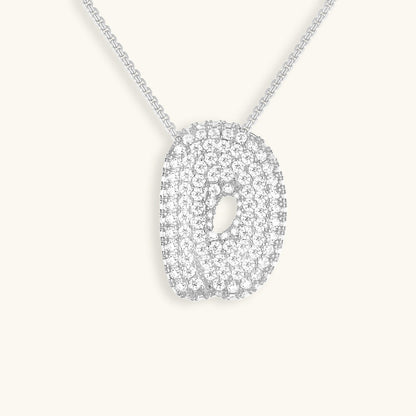 18k Gold Initial Diamond Necklace for Women – Personalized Customizable Pendant, Hypoallergenic and Waterproof 15