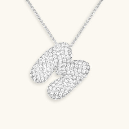 18k Gold Initial Diamond Necklace for Women – Personalized Customizable Pendant, Hypoallergenic and Waterproof 29
